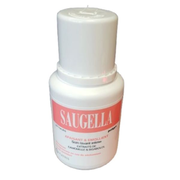 Saugella Apaisant et Emollient Soin Lavant Intime Flacon 100 ml