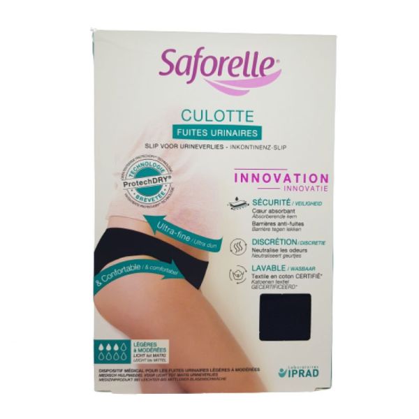 Saforelle Culotte Fuites Urinaires Noire