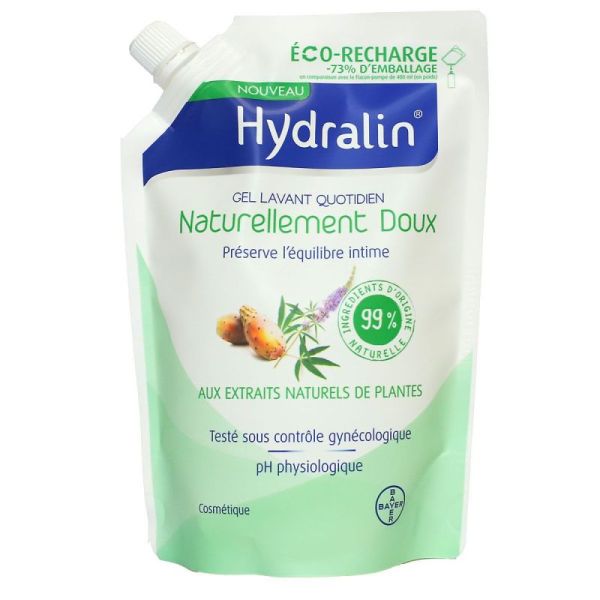 Hydralin Naturel Doux Gel Lavant Eco/400ml