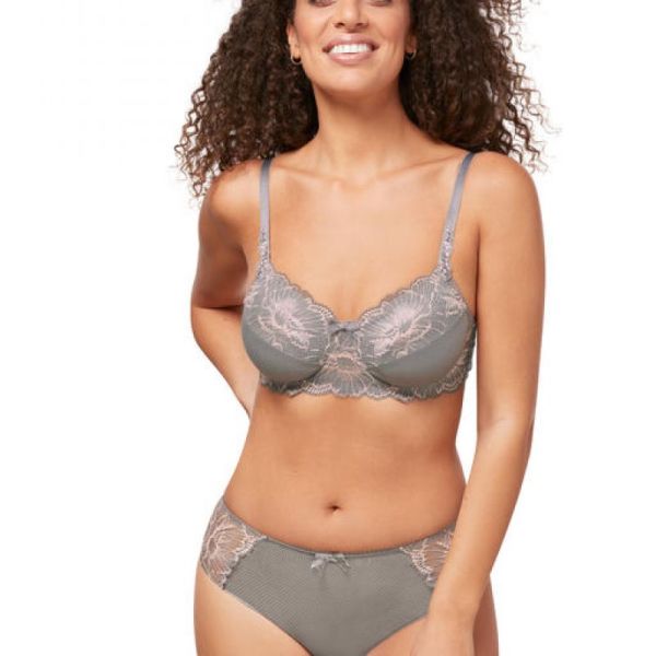 Floralchic Gris Soutien Gorge Avec Armature