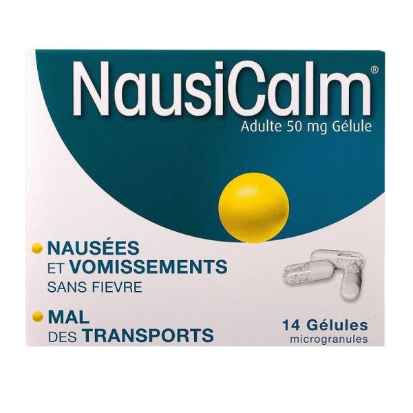 Nausicalm 50mg Boite de 14 gélules