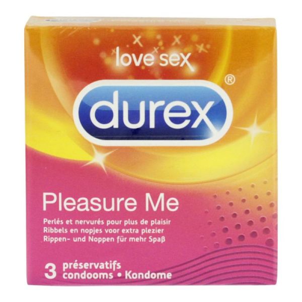 Durex Pleasure Me Préservatif boite de 3