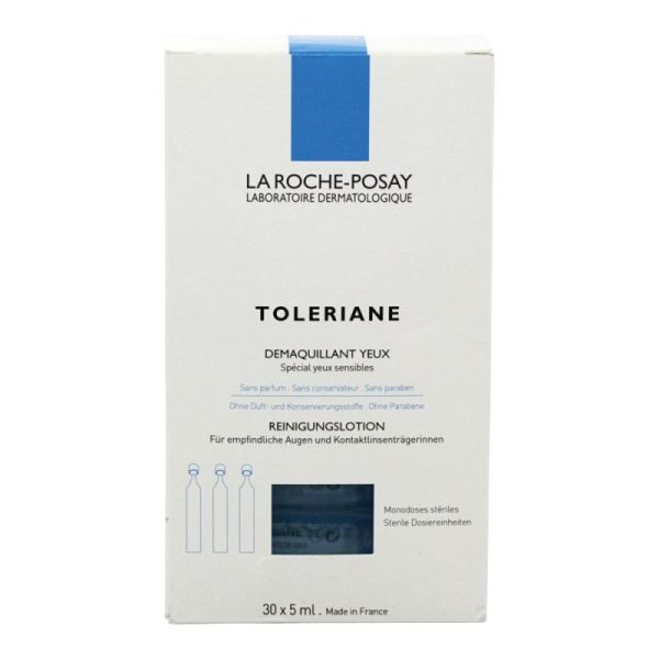 Toleriane La R P Sol Démaq Yeux 30unid/5ml