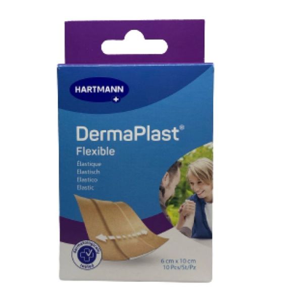 Dermaplast Flexible Pansement Adhésif 6x10cm Boîte de 10