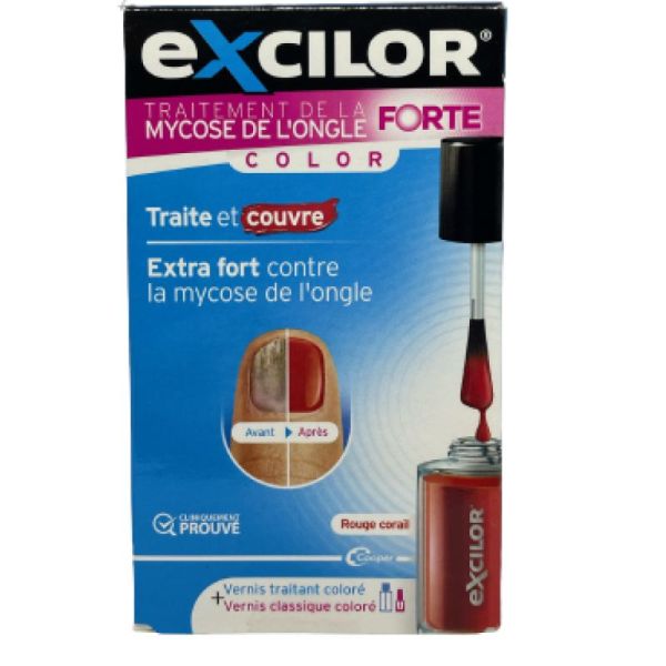 Excilor Forte Color Vernis Red Flacon de 30ml