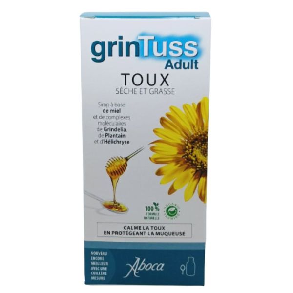 Grintuss Adulte Sirop Toux Sèche Grasse Flacon 210g