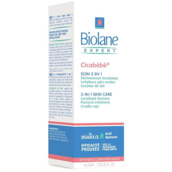 Cicabebe Crème Soins 3en1 Tube de 40ml