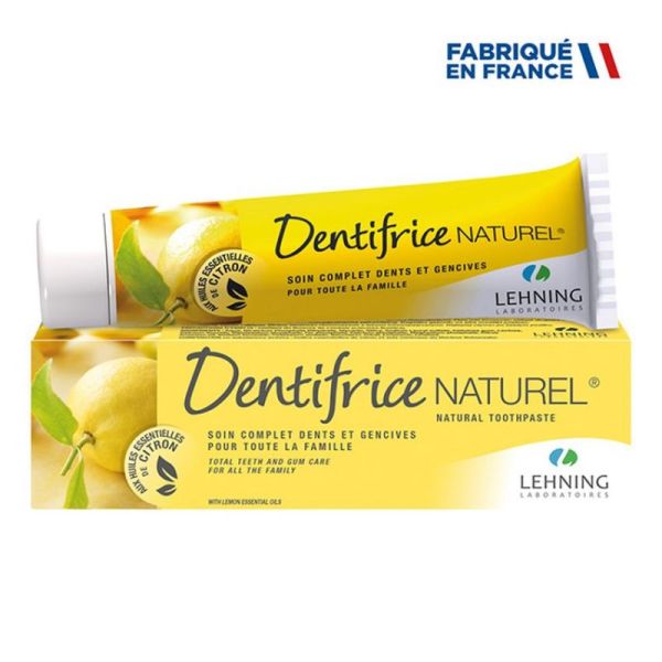 Lehning Pâte Dentifice Homéo Citron tube de 80g