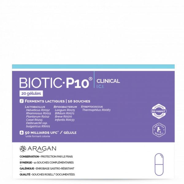 Biotic P10 Clinical Boite de 20 Gélules