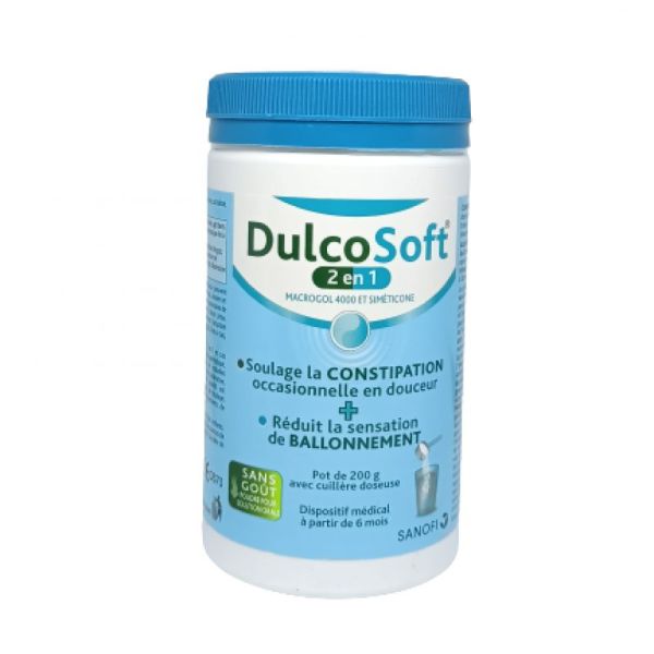 Dulcosoft 2en1 Pdr à Diluer Flacon de 200g