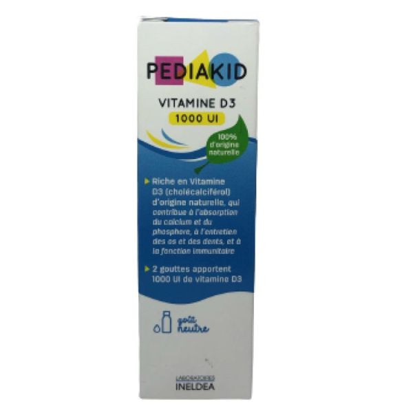 Pediakid Vitamine D3 Solution Buvable Flacon Compte-goutte 20ml