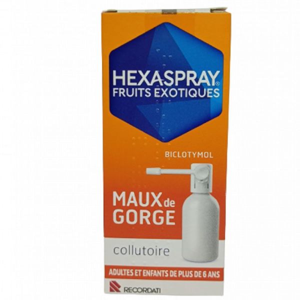 Hexaspray Collutoire En Flacon Parfum Fruit Exotiques Flacon de 30g