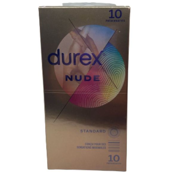 Durex Nude Origin Préservatifs Lubrifiés Boite de 10