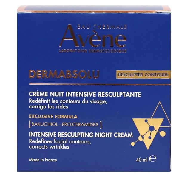 Avene Dermabsolu Nuit Crème Resculptante Pompe Airless40ml