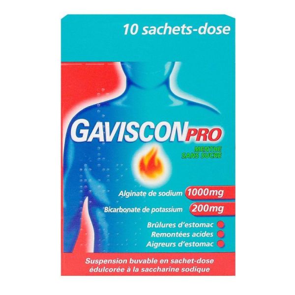 Gavisconpro Boite de 10 sticks de suspension buvable