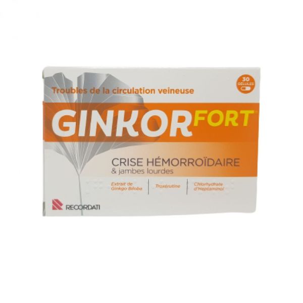 Ginkor Fort boite de 30 gélules