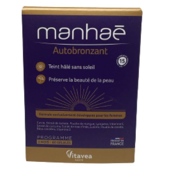 Manhae Autobronzant Gélules Boîte de 60 gélules