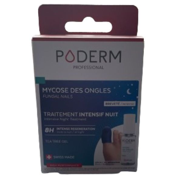 Poderm Traitement Intensif Nuit Mycose Ongles 8ml+capuchon L