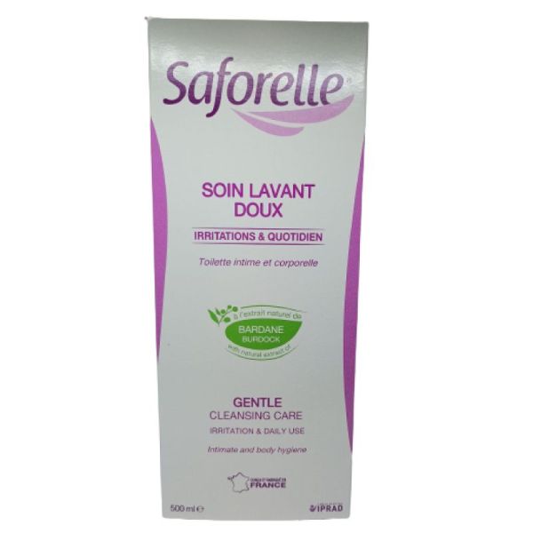 Saforelle Solution Soin Lavant Doux Flacon 500ml