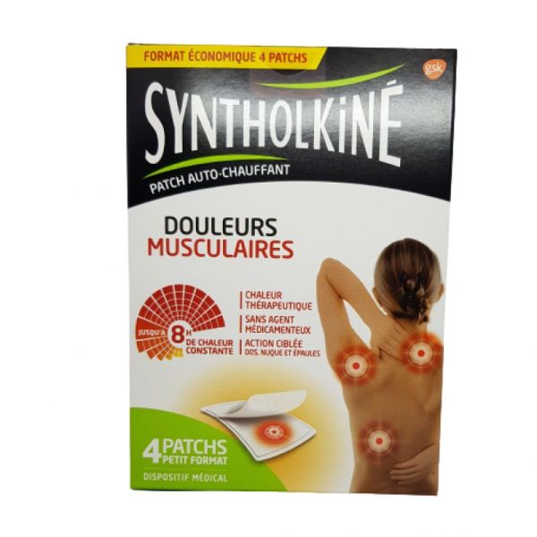 Syntholkiné Patch Chauffant 8h boite de 4 patchs