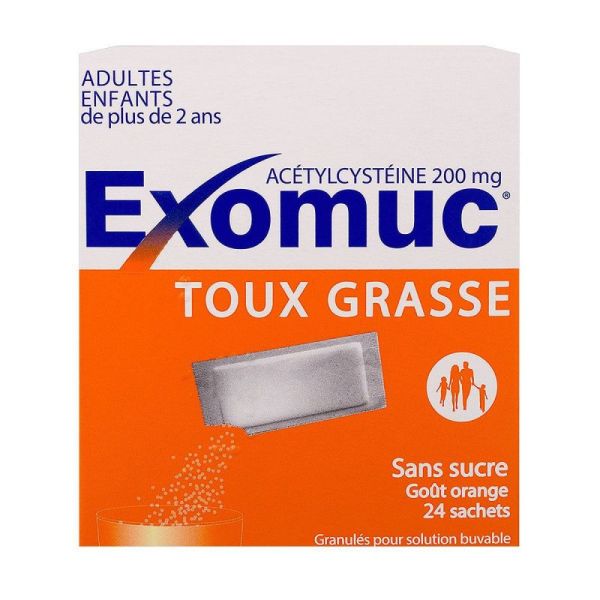 Exomuc 200mg Boite de 24 Sachets