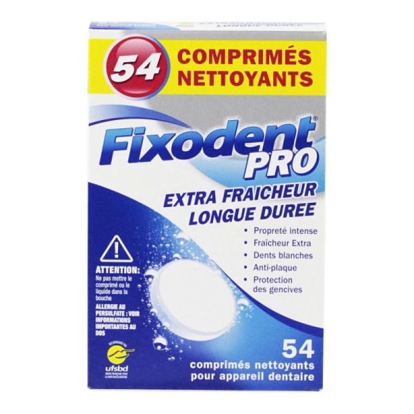 Comprimé Nettoyant Fraîcheur boite de 54