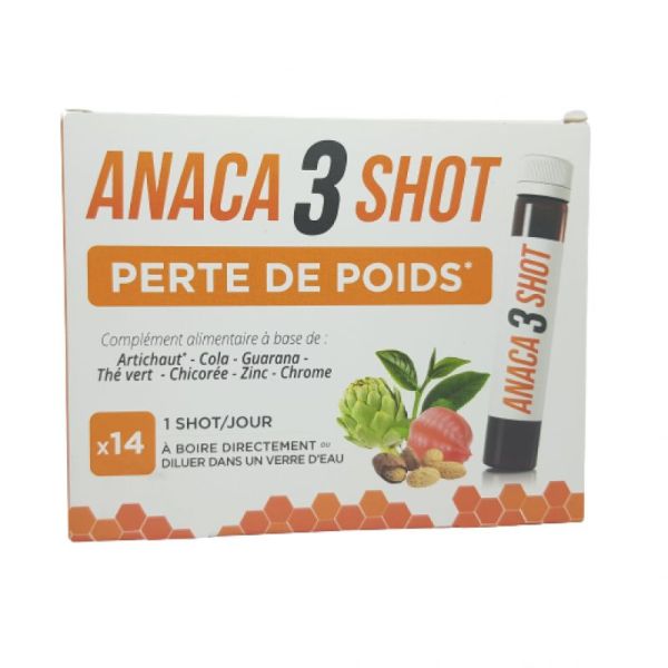 Anaca3 Shot Perte De Poids Boisson 14 Flacons