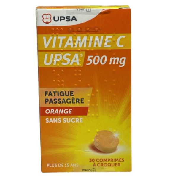 Vit C Upsa 500mg 30 Comprimés à Croquer