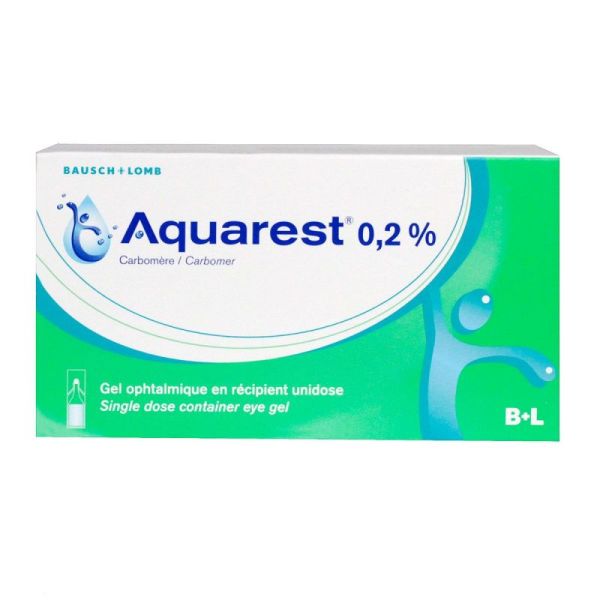 Aquarest Gé 0,2% Gel Ophthalmique 60 unidoses