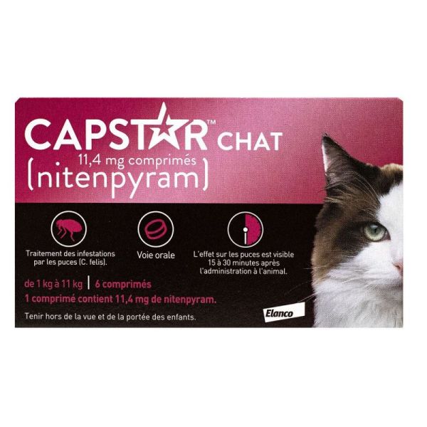 Capstar 11,4mg Cpr Ct B/6