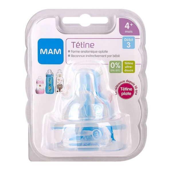 MAM tétine naissance, silicone, taille 0