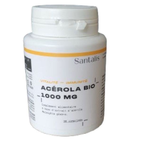 Santalis Acérola Bio 1000 mg 30 Comprimés