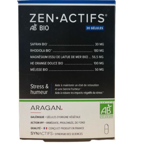 Zen Actifs Bio Gélules Boîte de 30 gélules