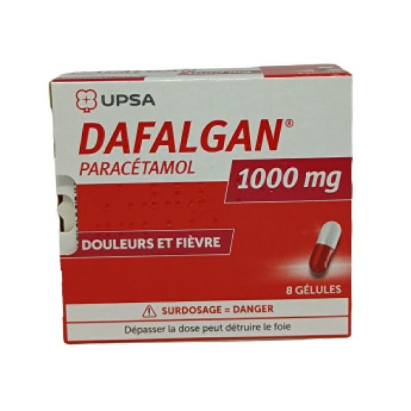 Dafalgan 1000mg Boite de 8 Gélules