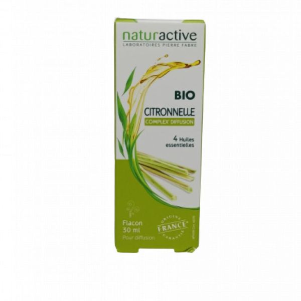 Naturactive Complex' Diffusion 4 Huiles Essentielles Bio Citronnelle 30ml