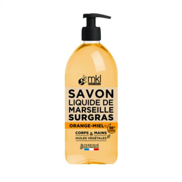 Savon de Marseille Liquide Argan Orange Miel 1litre