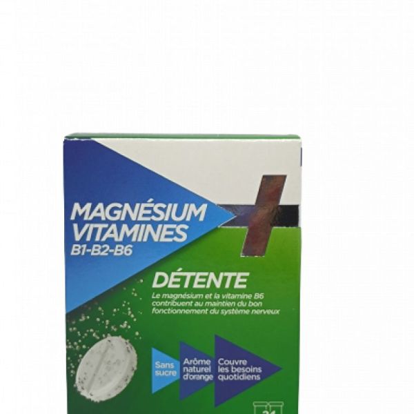 Nutrisante Magnésium+vit B1+B2+B6 Comprimé Effervescents 2 tubes de12