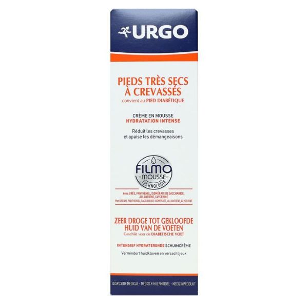 Urgo Filmomousse Msse Pieds T Secs Crev 125ml