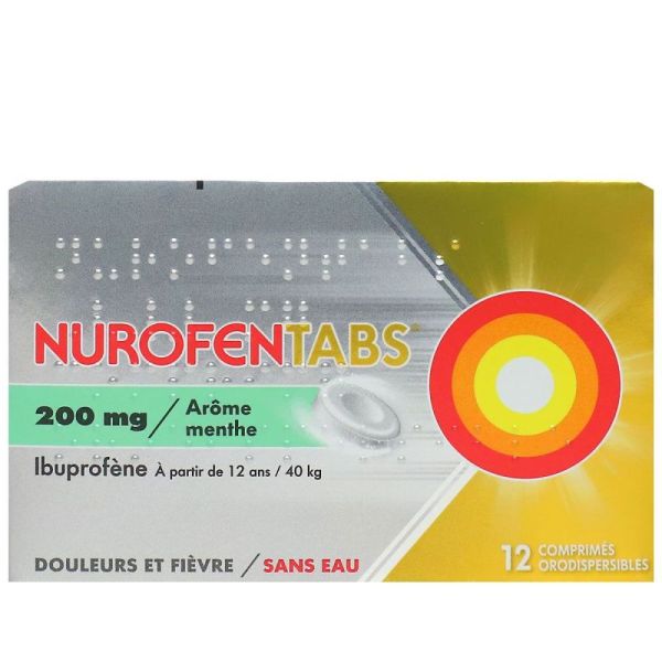 Nurofentabs 200mg Cpr Orod Plq/12