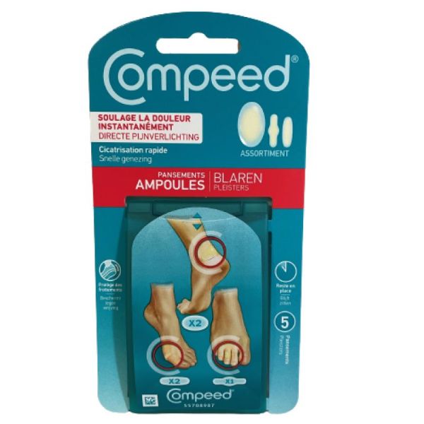 Compeed Pansements Ampoules Assortiment Boîte De 5